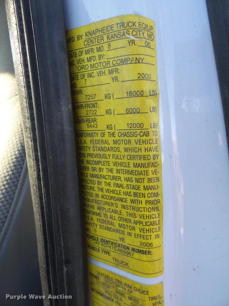 image for item DB2767 2007 Ford F450 Super Duty dump truck