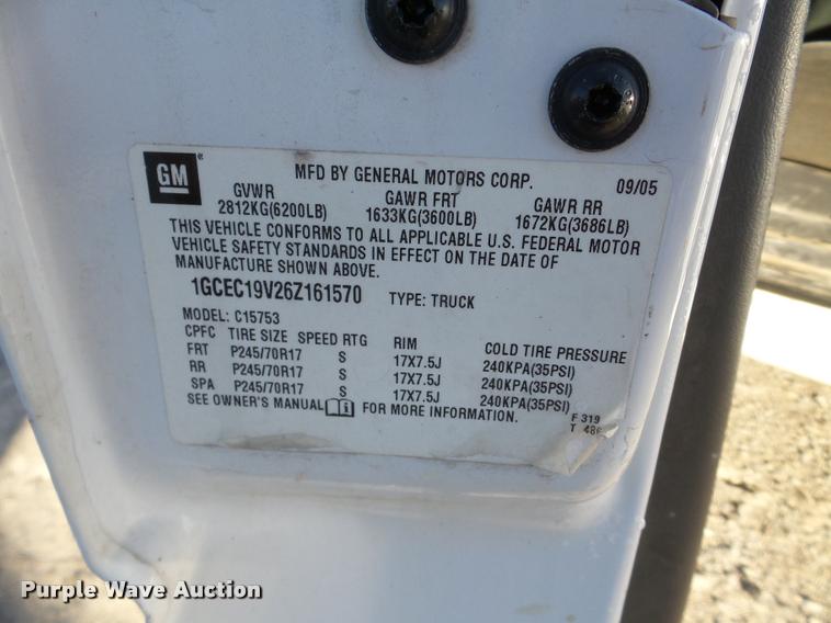 image for item DB5322 2006 Chevrolet Silverado 1500 Ext. Cab pickup truck