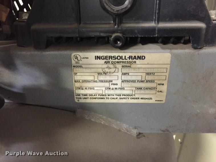 image for item DF9157 Ingersoll Rand Charge Air air compressor