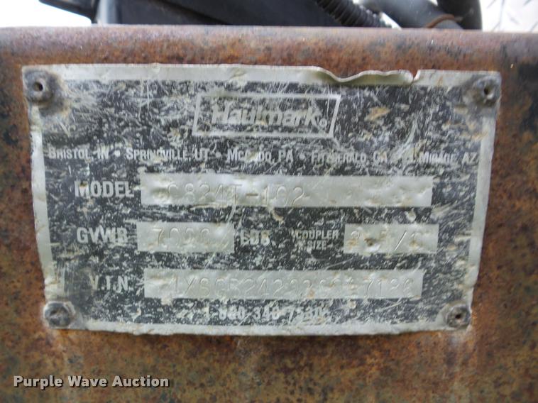 image for item I1821 2003 Haul Mark G824T-102 enclosed cargo trailer