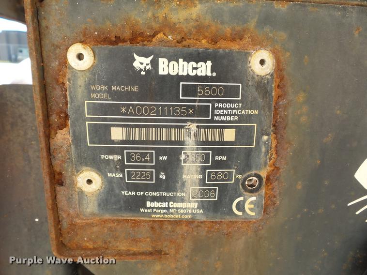 image for item J1613 2006 Bobcat Toolcat 5600 utility work machine