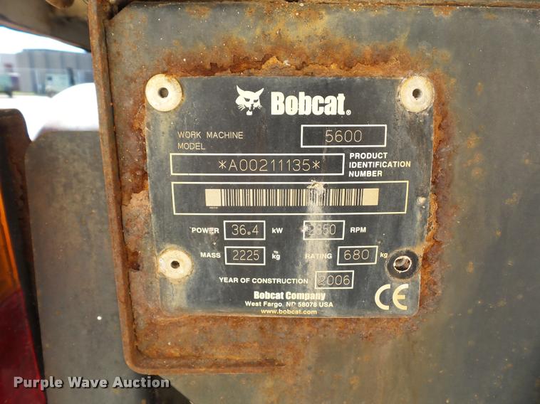 image for item J1613 2006 Bobcat Toolcat 5600 utility work machine