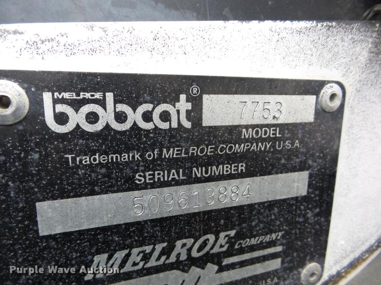 image for item J8679 1993 Bobcat 7753 skid steer