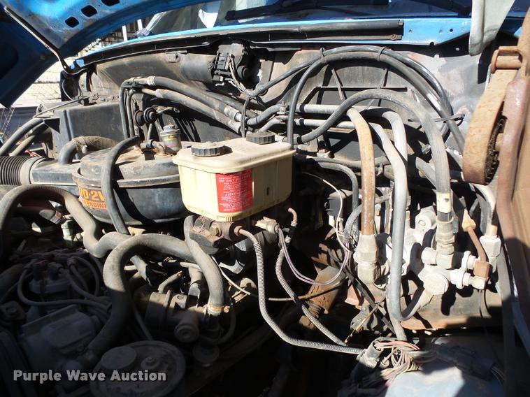 image for item K1013 1989 Ford F600G flatbed truck