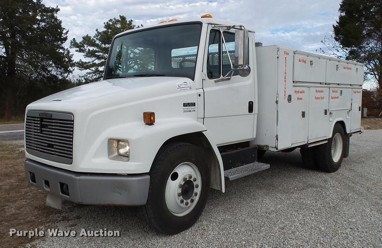 image for item K1015 1995 Freightliner Business Class FL60 utility truck