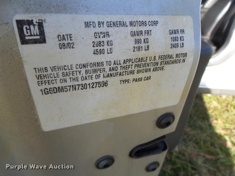 image for item K5514 2004 Cadillac CTS