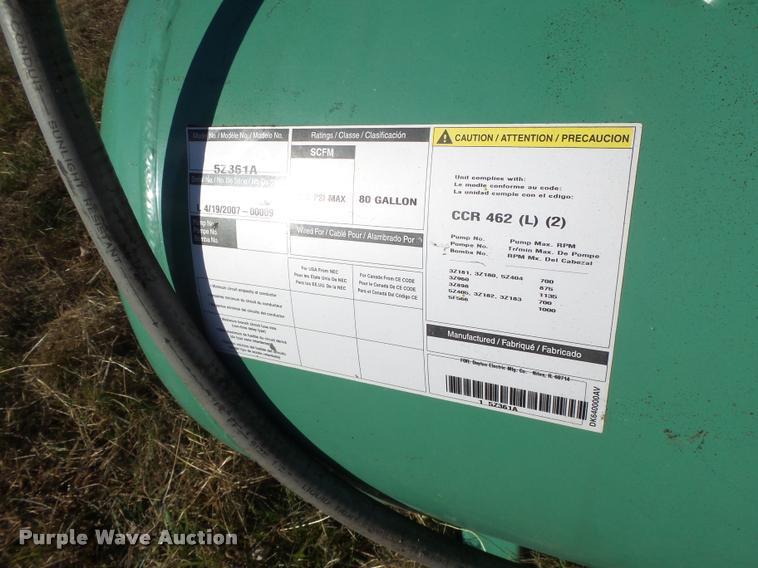 image for item K5516 Fabrique 5Z361A air compressor