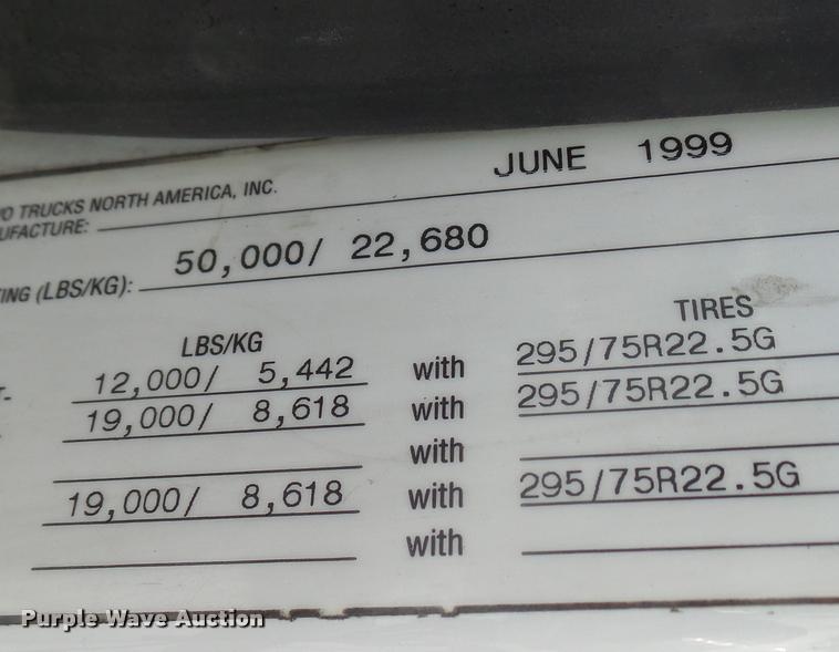 image for item K5519 2000 Volvo VNL semi truck