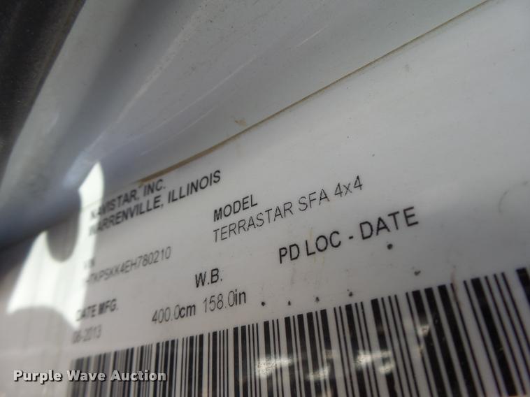 image for item K5575 2014 International TerraStar flat bed truck