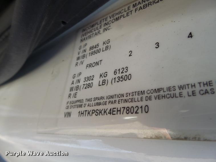 image for item K5575 2014 International TerraStar flat bed truck