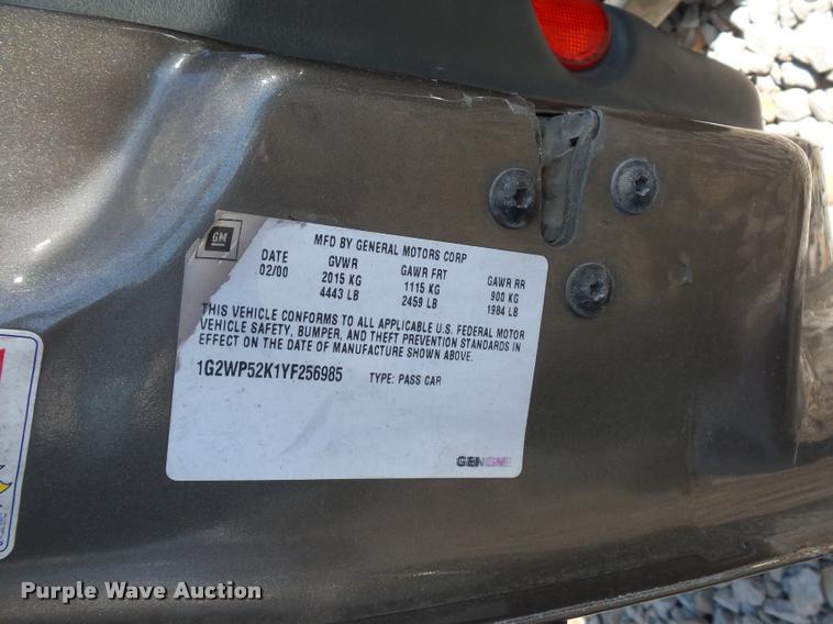 image for item L4307 2000 Pontiac Grand Prix