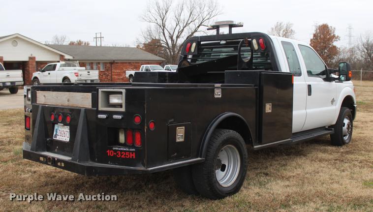 image for item L4935 2012 Ford F350 Super Duty XL SuperCab flatbed pickup truck