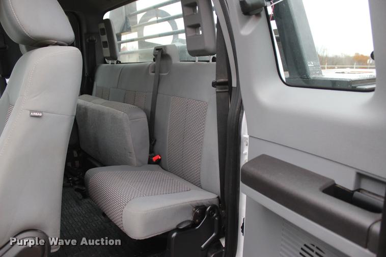 image for item L4935 2012 Ford F350 Super Duty XL SuperCab flatbed pickup truck