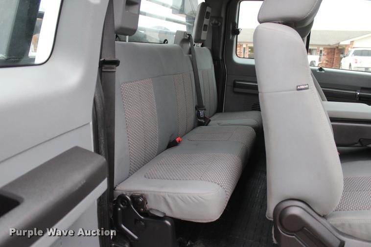 image for item L4935 2012 Ford F350 Super Duty XL SuperCab flatbed pickup truck