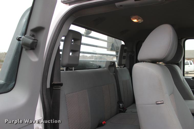 image for item L4935 2012 Ford F350 Super Duty XL SuperCab flatbed pickup truck