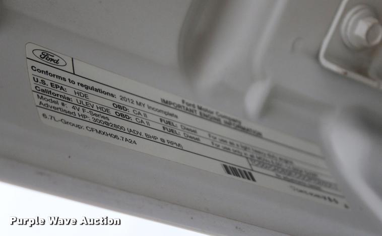 image for item L4935 2012 Ford F350 Super Duty XL SuperCab flatbed pickup truck