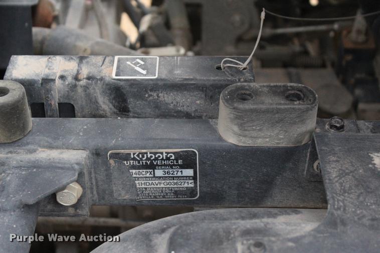 image for item L4940 2015 Kubota RTV1140CPX utility vehicle