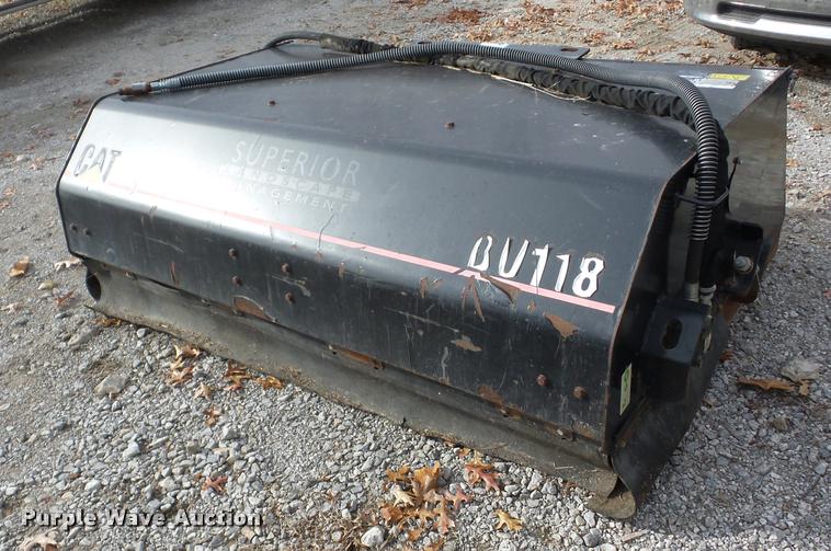 image for item AG9100 2007 Caterpillar BU118 skid steer broom