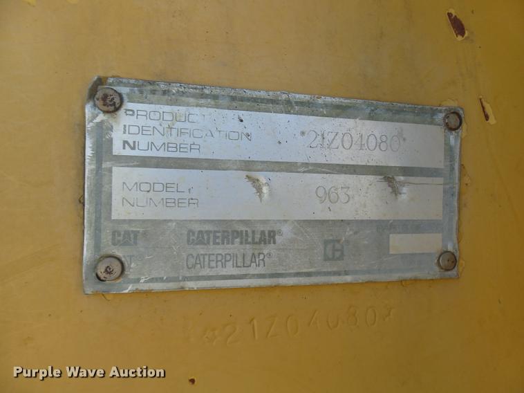 image for item AV9786 1991 Caterpillar 963 track loader