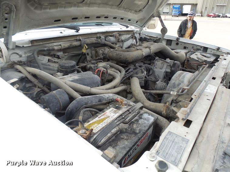 image for item AV9826 1996 Ford F450 Super Duty dump flatbed truck