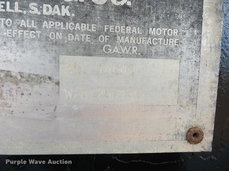 image for item AX9054 1980 Trail-Eze 5542-1200 equipment trailer