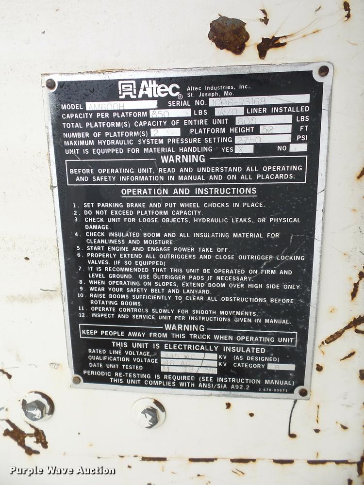 image for item BG9530 1997 Ford F800 Super Duty bucket truck