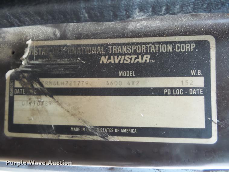 image for item BG9535 1990 International 4600 dump truck