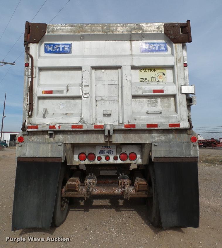 image for item BJ9293 1991 Mate end dump trailer