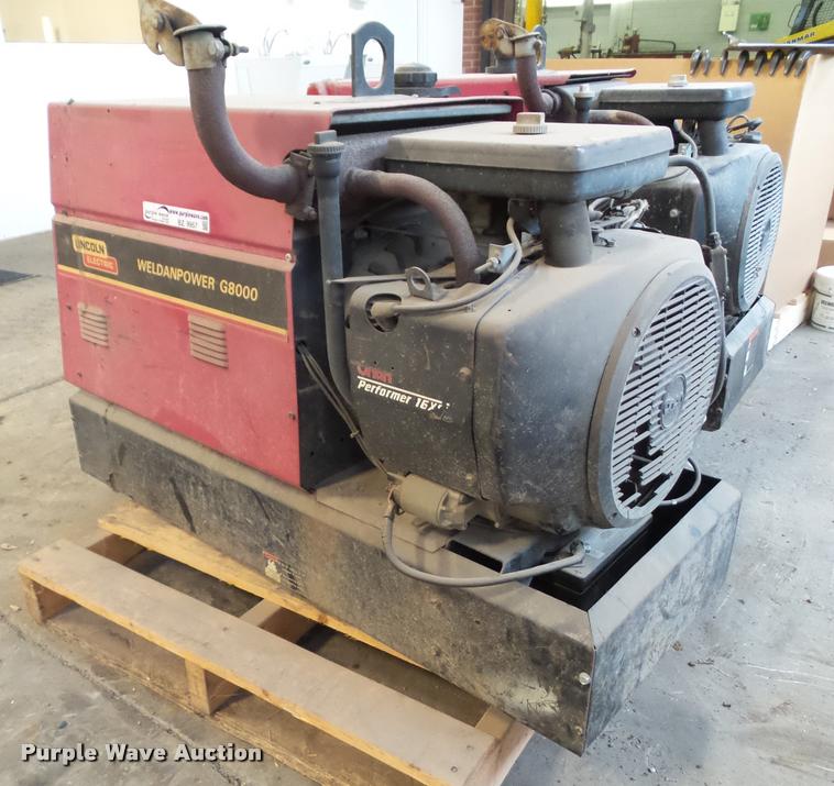 image for item BZ9957 Lincoln Weldanpower WPG8000 welder/generator