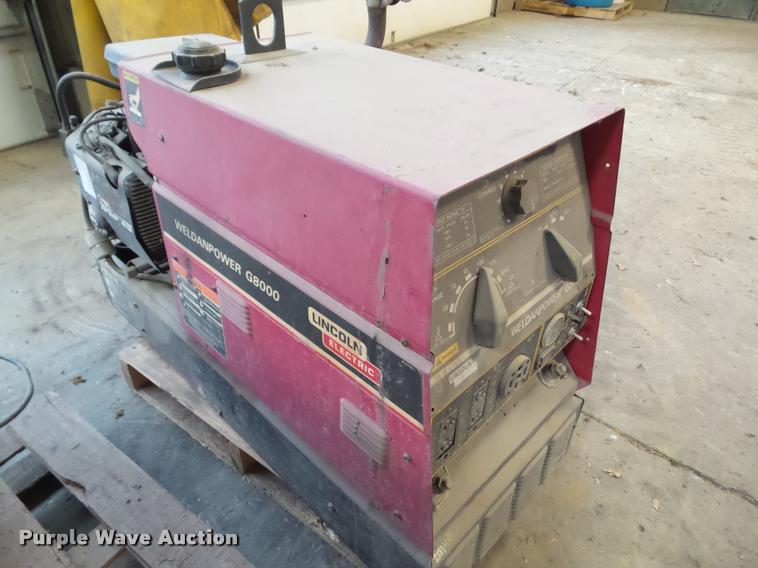 image for item BZ9957 Lincoln Weldanpower WPG8000 welder/generator