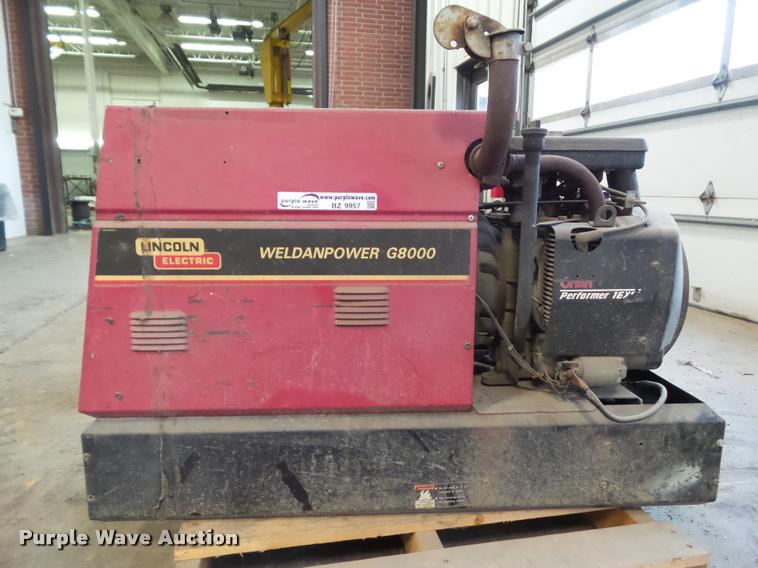 image for item BZ9957 Lincoln Weldanpower WPG8000 welder/generator