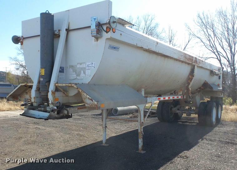 image for item DA3829 2007 Clement Rockstar barrel bed end dump trailer
