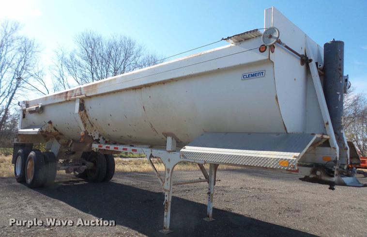 image for item DA3829 2007 Clement Rockstar barrel bed end dump trailer