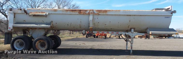 image for item DA3829 2007 Clement Rockstar barrel bed end dump trailer