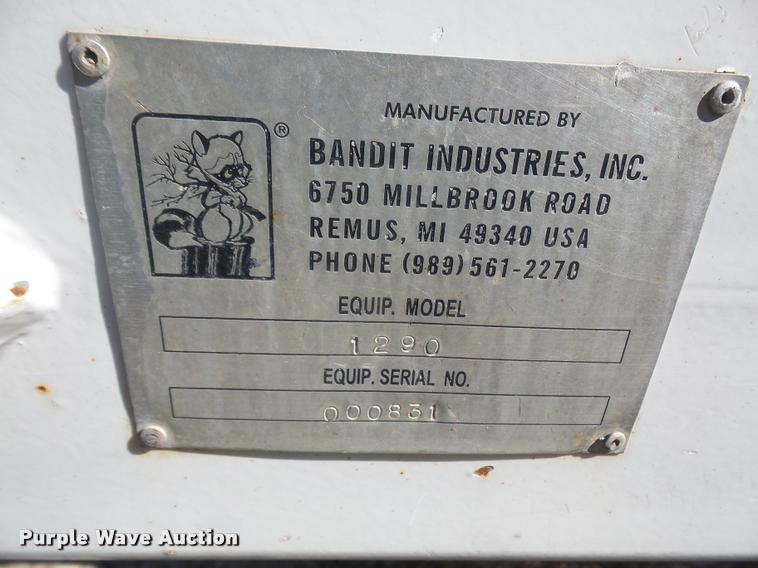 image for item DA3964 Bandit 1290 wood chipper