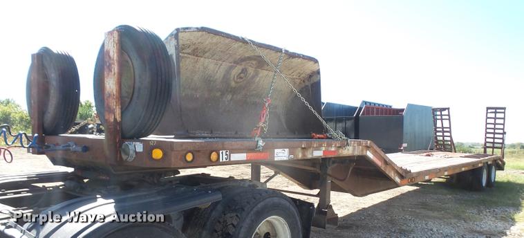 image for item DA3976 1985 MTBI lowboy equipment trailer