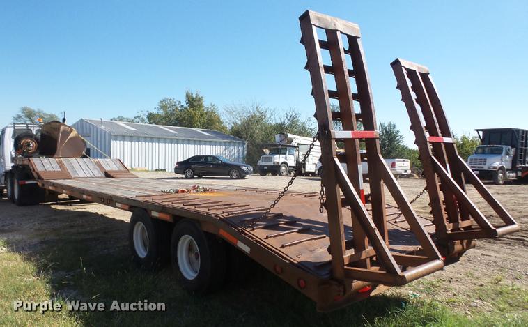 image for item DA3976 1985 MTBI lowboy equipment trailer