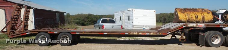 image for item DA3976 1985 MTBI lowboy equipment trailer