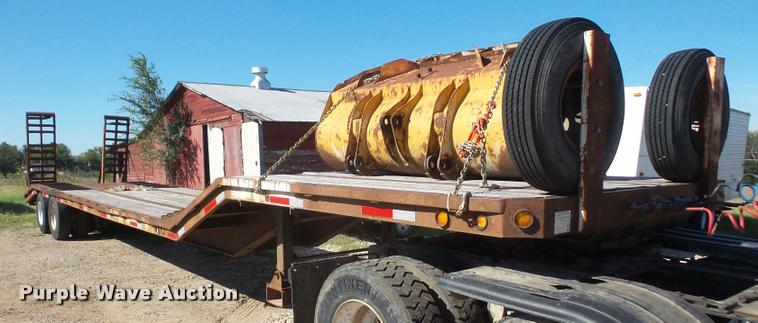 image for item DA3976 1985 MTBI lowboy equipment trailer