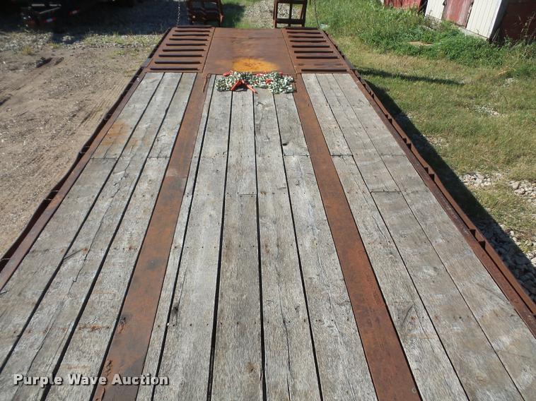 image for item DA3976 1985 MTBI lowboy equipment trailer