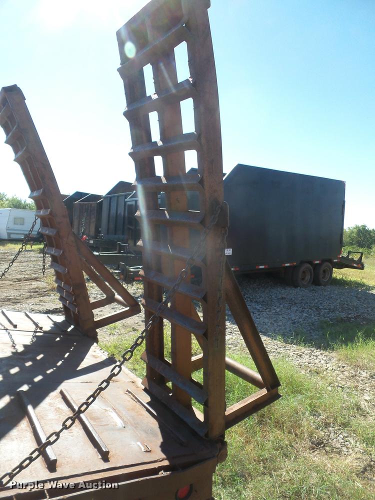 image for item DA3976 1985 MTBI lowboy equipment trailer