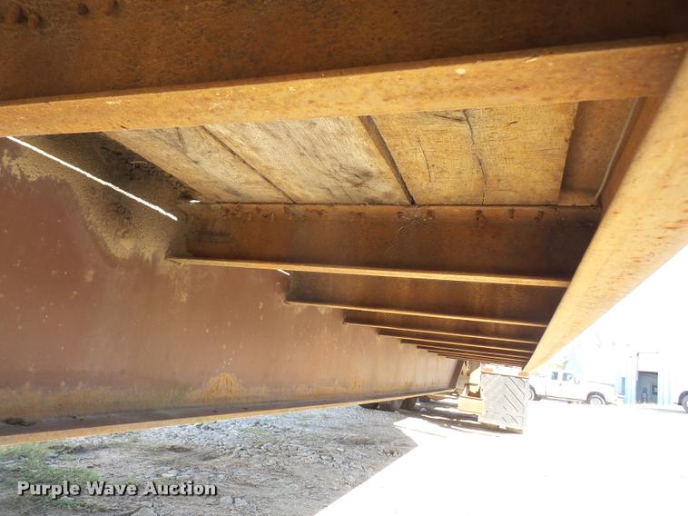 image for item DA3976 1985 MTBI lowboy equipment trailer