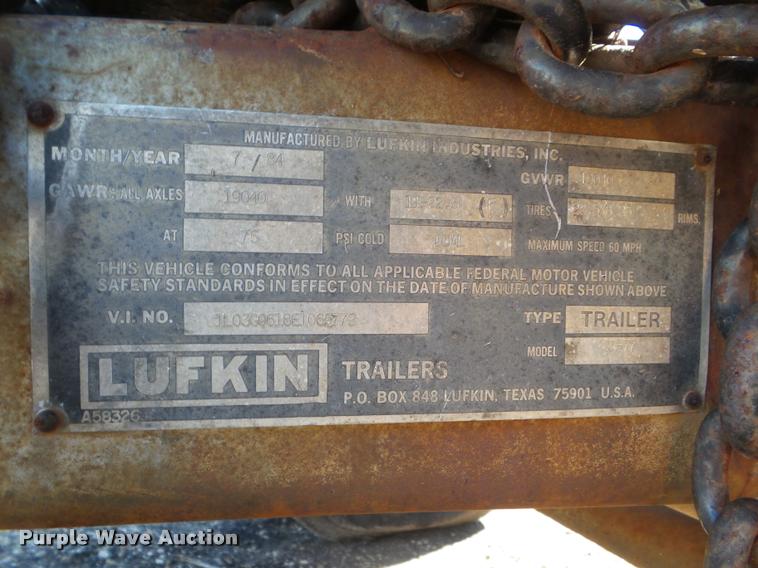 image for item DA5126 1984 Lufkin CD-77 trailer dolly