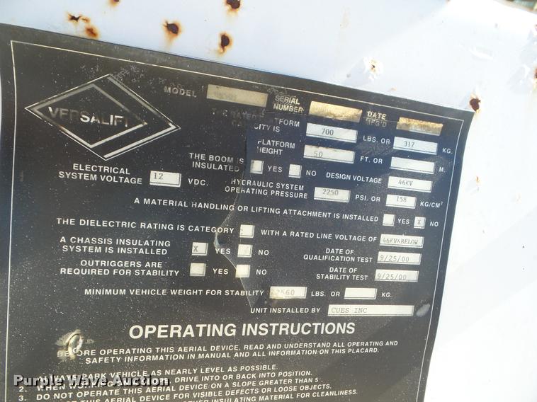 image for item DA5135 2000 Versalift VN50J boom