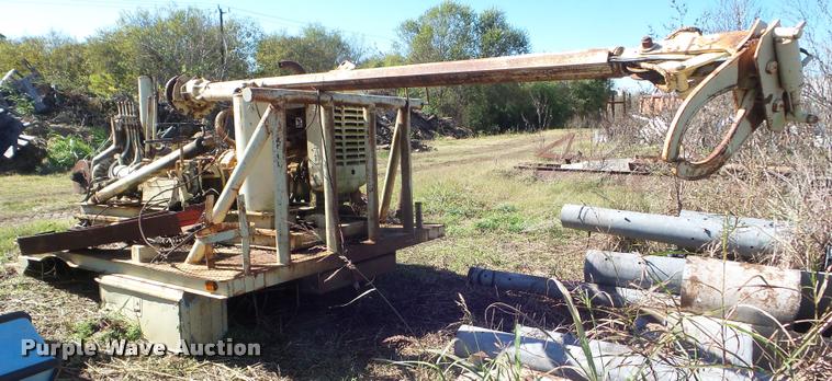 image for item DA5145 1968 Highway Trailer and Equipment digger derrick bed