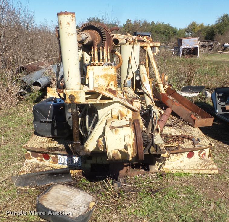 image for item DA5145 1968 Highway Trailer and Equipment digger derrick bed