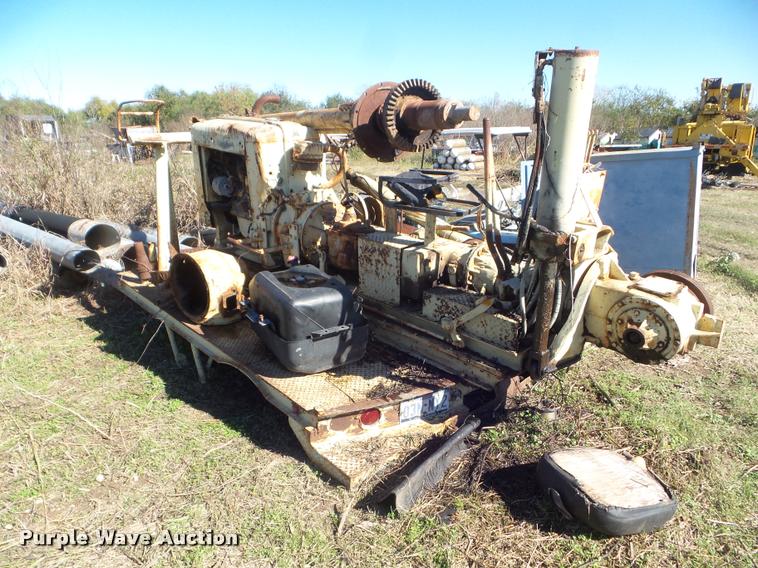 image for item DA5145 1968 Highway Trailer and Equipment digger derrick bed