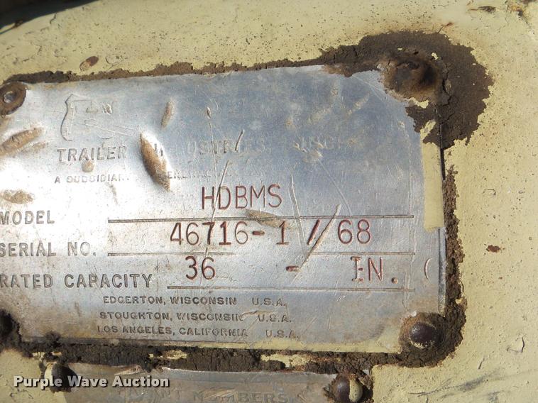 image for item DA5145 1968 Highway Trailer and Equipment digger derrick bed