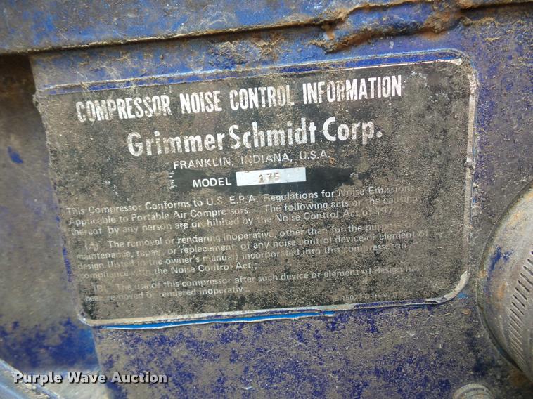 image for item DA5756 Grimmer Schmidt 175 air compressor