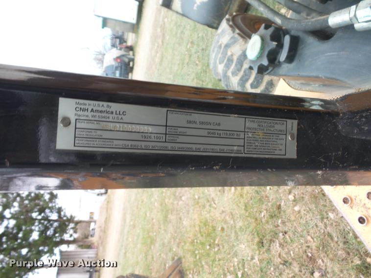 image for item DA5769 2012 Case 580 Super N backhoe